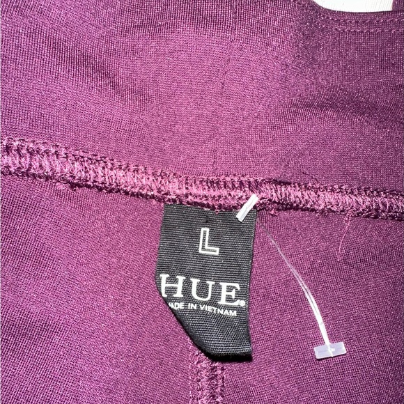 ☮️HUE☮️VELVET CUFF PONTE KNIT LEGGINGS NWOT! - Picture 10 of 11